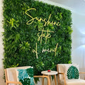 HZY 3D Decoration Panel for Wall Vertical Fake Greenery Jungle Wall Green Artificial Plant Grass Wall