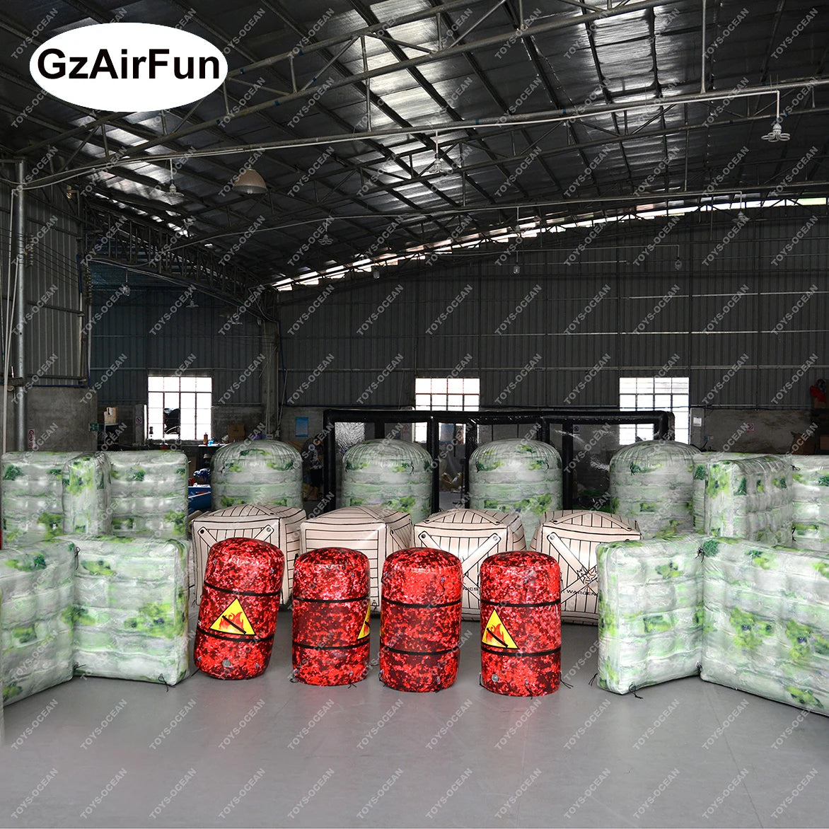 Custom Commercial Grade Outdoor Paintball Bunker Inflatable Bunker