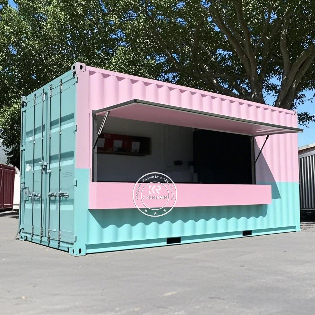 Customizable Size High Class Container Restaurant Coffee Shop Bar Durable Prefabricated Container Kiosk Booth