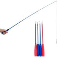 Pet Funny Cat Interactive Toy Stick Retractable 3-section Telescopic Rod Teaser for Cat Wand Fishing Pole Toy Cat Supplies