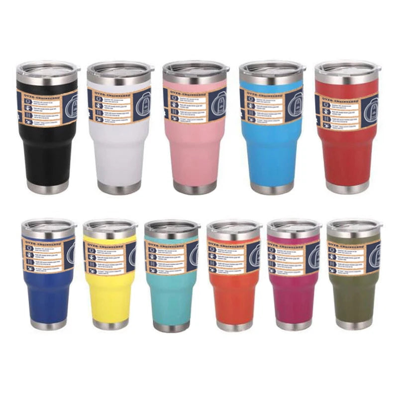 Usa Warehouse Stocked 20oz/30oz Tumbler Cups in Bulk Stainless Steel Double Walled Hot and Cold Drinking 30oz Cups Tumbler
