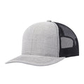 Custom logo Outdoor Fishing Mens 6 Panels Structured Heather Grey Snapback Australia Trucker Hat