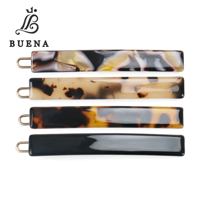 Wholesale Wide 0.9cm Narrow Hair Clips Multiple Colors France Acetate Bobby Pins 6.5cm Small Size Hair Pin for Baby Girls
