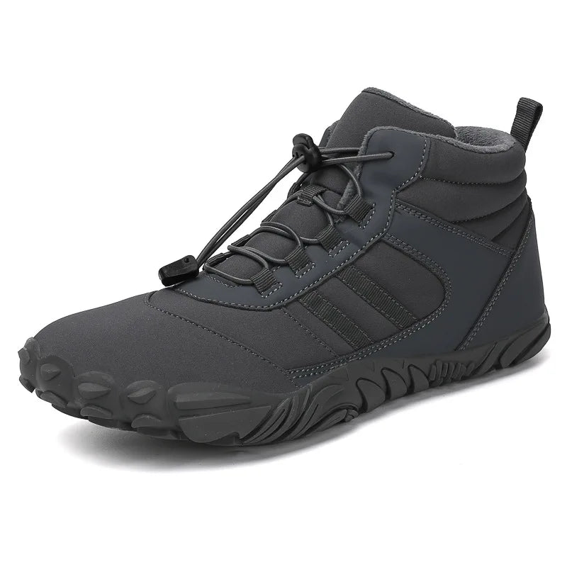 Lightweight Size 48 Men's Plush Thickened Trekking Shoes Rubber Soft Wide Palm Winter Barefoot Sneakers