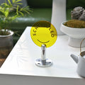 Transparent Acrylic Desktop Decorative Ornaments Restaurant Table Tips Signs Metal Base Colourful Acrylic Decorations Customized