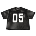 Customized Summer 100% Polyester Mesh Hollow Design Rugby Jersey Digitally Printed Sports Cropped Jersey Mesh