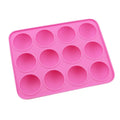 Wholesale 12-Hole Silicone Lollipop Mold with Lollipop Sticks for Cake Lollipop Candy Chocolate
