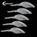 DORISEA G32 10cm 11.5g Unpainted Blank Minnow Popper VIB Crankbait Hard Artificial Fishing Bait Lure for River Fishing