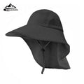 GOLOVEJOY XMZ210 Custom Summer Outdoor Fishing Nylon Men Sun Protection Bucket Hats With Neck Cover