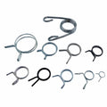 Golvanized Double Wire Hose Clamp Steel Fuel Line Hose Tube Spring Clip Automotive Adjustable Constant Tension Hose Clamp