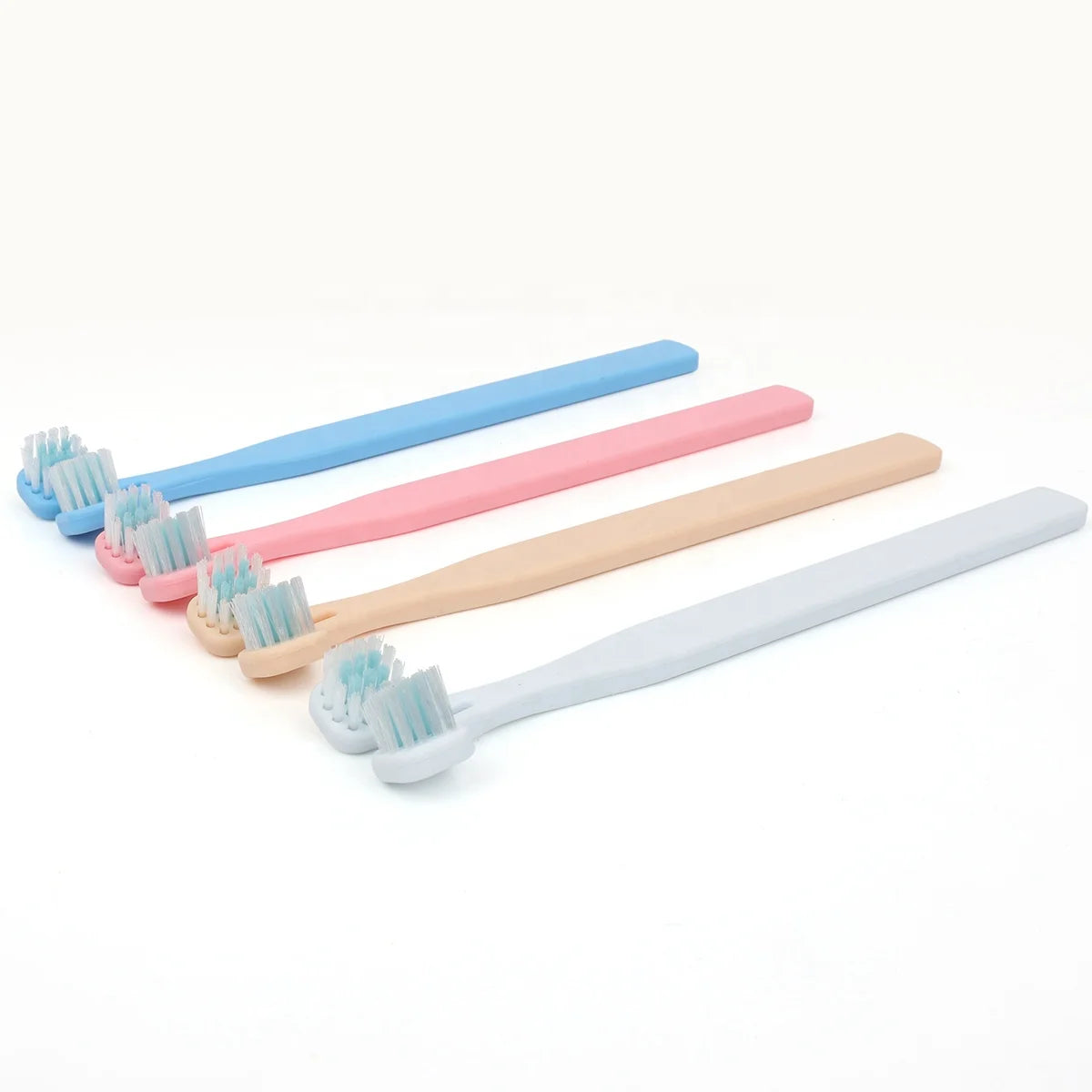 Factory Wholesale LOW MOQ Cheap Double Heads Cat Dog Toothbrush Pet Toothbrush
