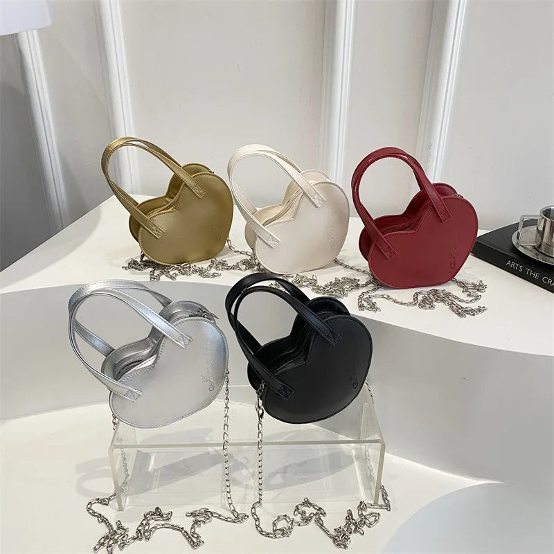 2025 Summer New Solid Color Lipstick Shoulder Bag Urban Simple Niche Design Loving Hand Crossbody Women's Bag