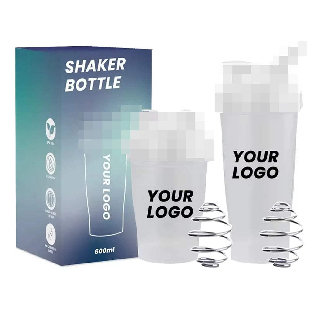 Custom Logo Gym Fitness Protein Shaker Bottle Bpa Free Plastic Shake Bottle 400ml 600ml Workout Gym Protein Shaker Bottles