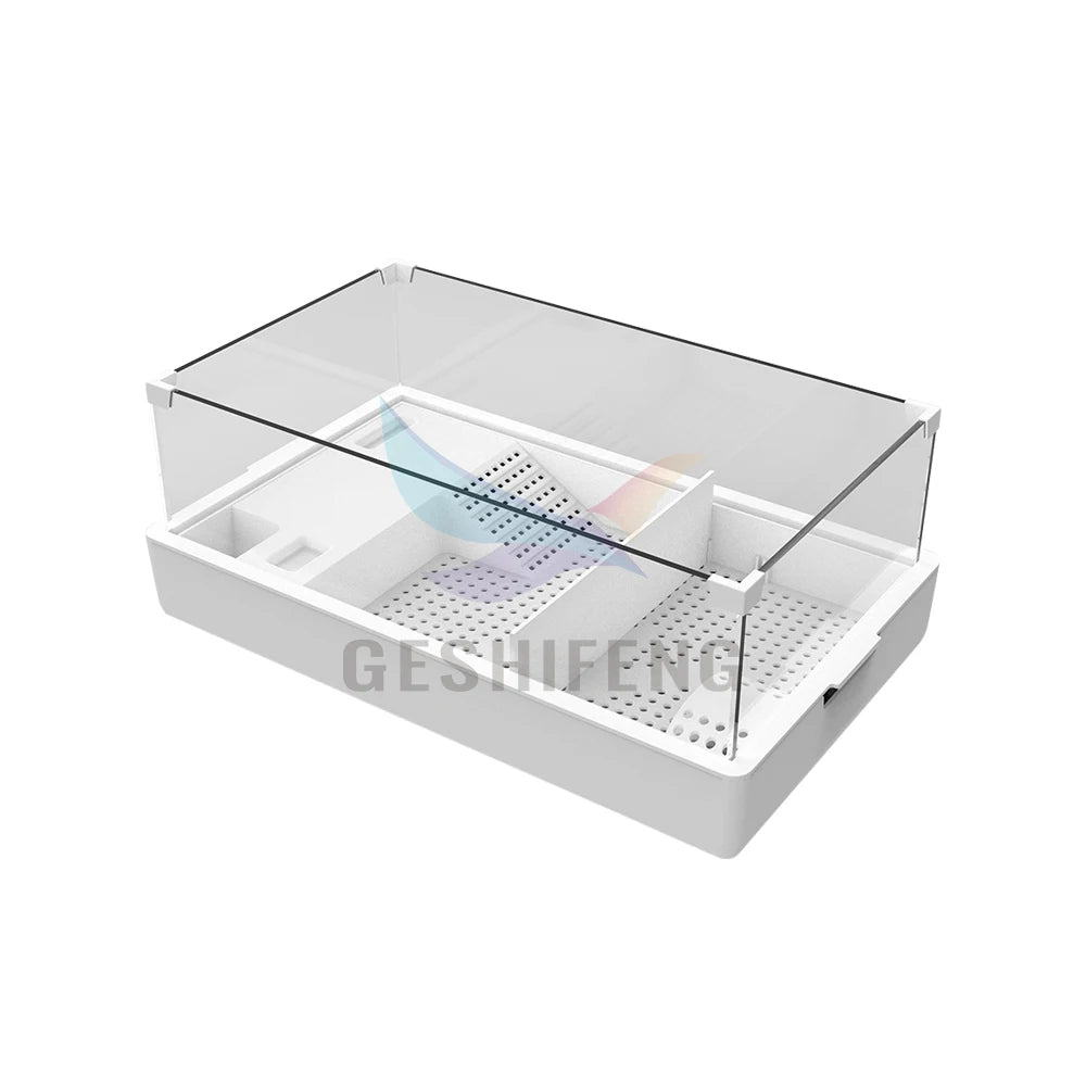 Custom Plastic Ultra White Glass Turtle Basin Combination Turtle Jar Products Tortoise Enclosure