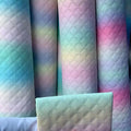 Diamond Lattice Designer Stitch PU Leather Waterproof Stretch Abrasion-Resistant Anti-Mildew Sheets Bags Crafts Upholstery