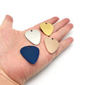 Guitar Picks ID Tag Pendant Stainless Steel Custom Emergency Dog Tags Pendant in Classic Tag Round Necklaces for Men Women