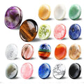 Wholesale Colorful Thumb Worry Stone Massage Tumbled Stones Oval Polished Palm Pocket Healing Energy Crystal Love Gemstone Craft