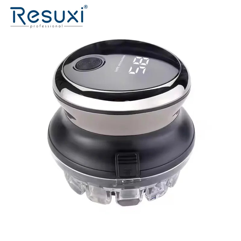 Resuxi JK-888 Electric Head Hair Shaver Mens Rechargeable Wet Dry Waterproof Razor Bald Hair Trimmer Stainless Steel Blade