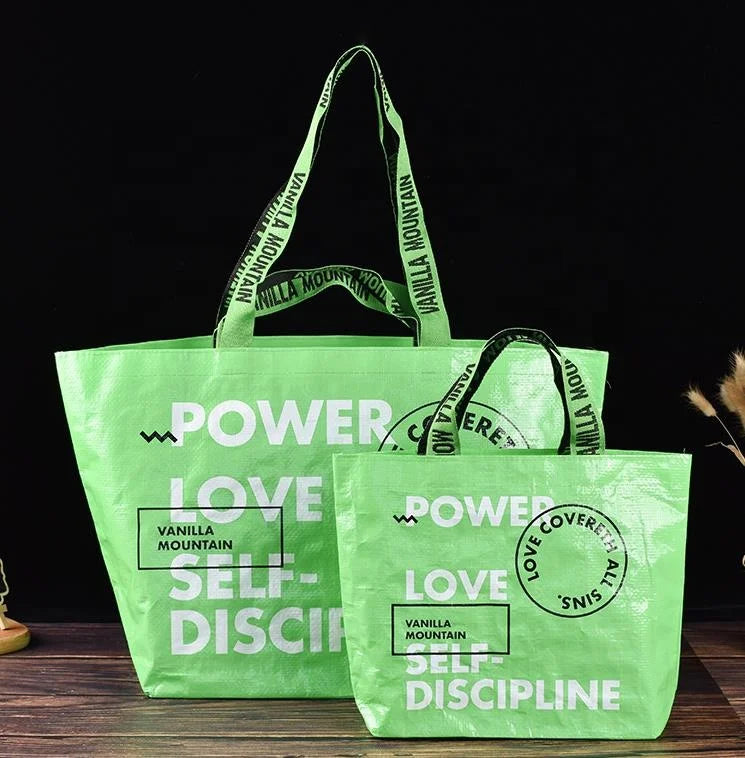 Hand pp  Woven Bag Custom logo Printed Woven Tote Bag  Woven Beach Bag