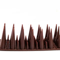 Solid Square Bird Spikes Animal Control Solution for Pigeon and Small Animals Made of Stainless Steel and PP US Sheet Size