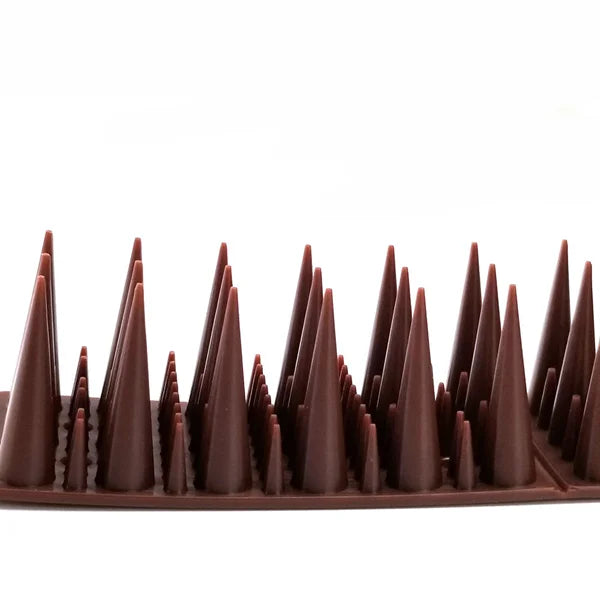 Solid Square Bird Spikes Animal Control Solution for Pigeon and Small Animals Made of Stainless Steel and PP US Sheet Size