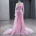Jancember 222213 Modern Asymmetric Sequins Mermaid Evening Party Dresses