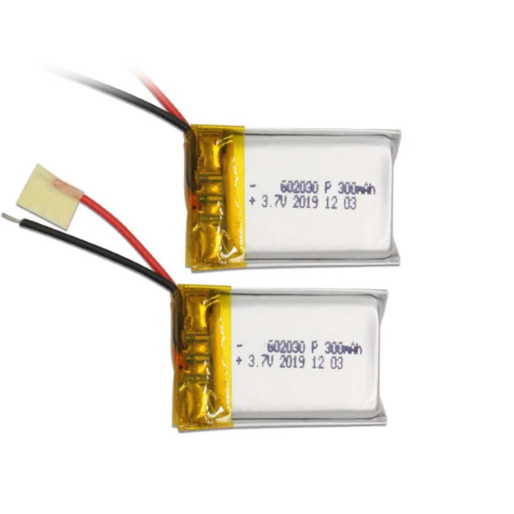 602030pl Factory Price Li Ion Polymer 3.7v 300mah 602030 Rechargeable Battery