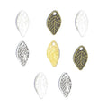 100pcs/bag 4 Color Antique Silver Color Tree Leaf Charms Metal Alloy Jewelry Diy Accessories 16*9mm Q326
