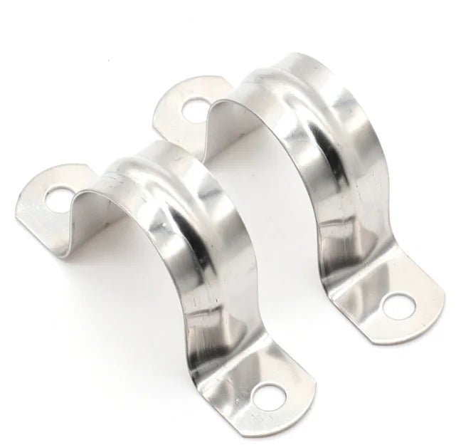 M5-M110 U-shaped Clip Pipe Clamp 304 Stainless Steel Pipe Saddle Clamps for Tubes