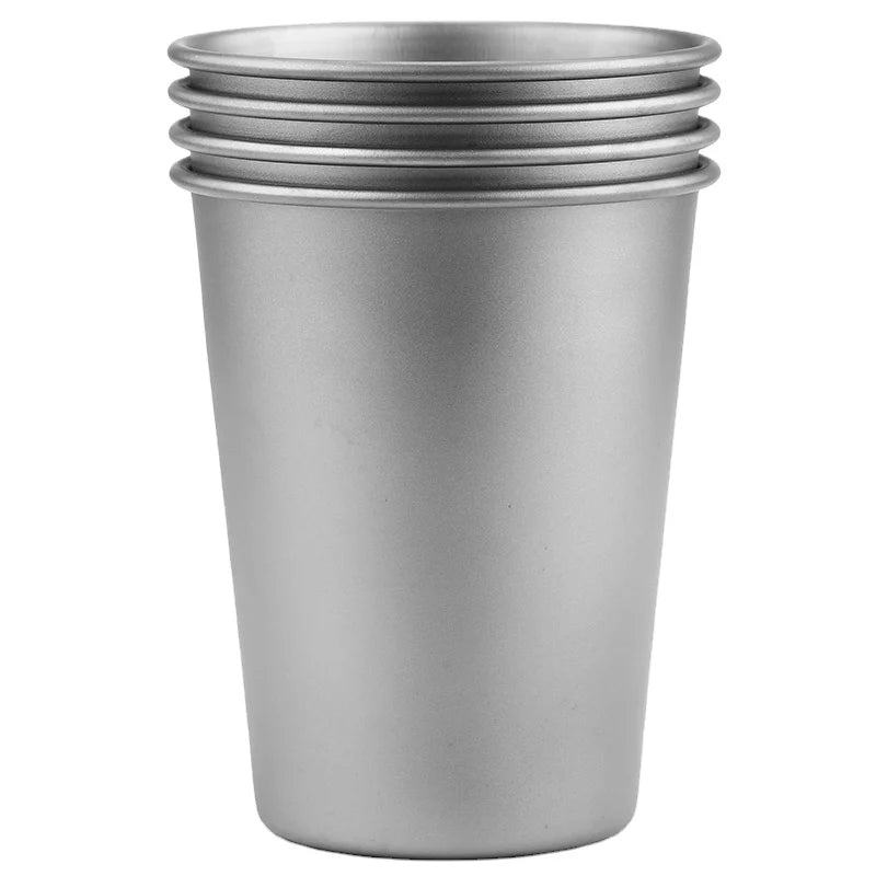 Chinese Products Titanium Mug 16.9oz/10.8oz Capacity Stackable Ultralight Drinkware for Outdoor Camping and Picnic Barbecue Use