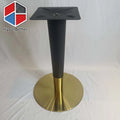 Restaurant Furniture Metal Leg Stainless Steel Table Base Customised Gold & Black Table Base