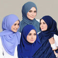 Ready for Stock 132 Colors Malaysia Plain Georgette Bubble Chiffon Scarf Shawls Wraps Borong Tudung Muslim Women Chiffon Hijab