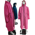 Customized logo Man Swimming Parka Jacket with Fleece Lining Changed Robe Beach Change