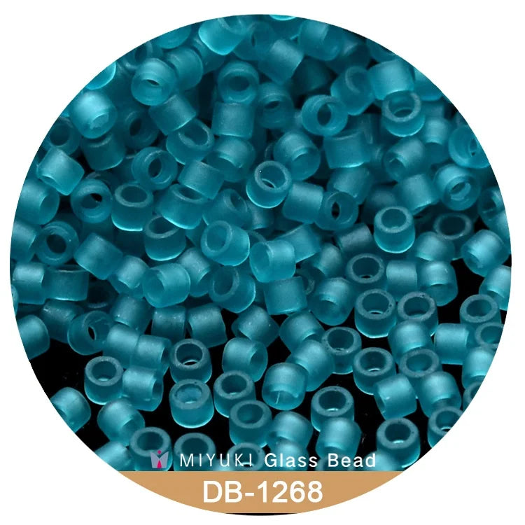 Wholesale Top Quality Japanese Miyuki Delica Beads 1.6 Mm [14 Color Matte Transp. ]10g Pack