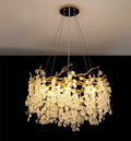 New Money Tree Design Foyer Living Room Hanging Lamp Fixtures Indoor Golden Decorative Aluminum Crystal Pendant Light 60cm