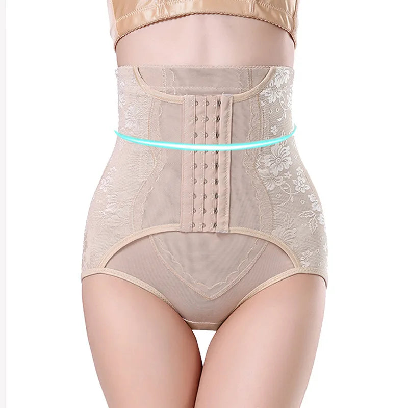 Women Waist Lace Body Shaper Corset Tummy Slimming Girdles Underwear