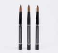 For Jieniya Professional 100% Kolinsky Hair Nail Art Brush with Metal Handle Private Label Beauty Tool