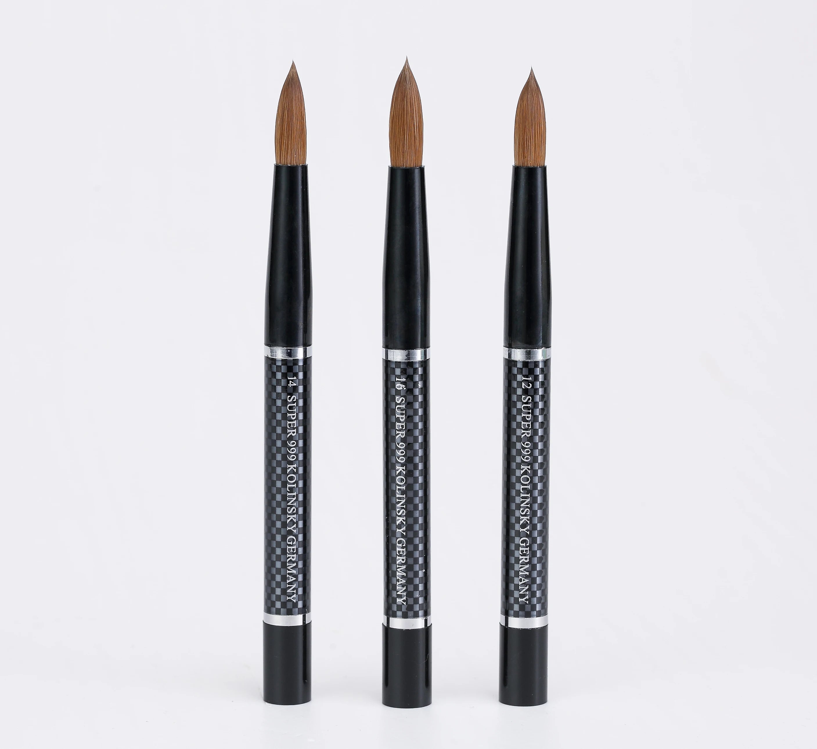 For Jieniya Professional 100% Kolinsky Hair Nail Art Brush with Metal Handle Private Label Beauty Tool