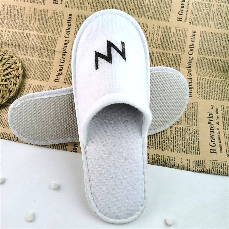Hotel Supplies Disposable slippers Thick Pull Plush Hotel slippers Non-slip