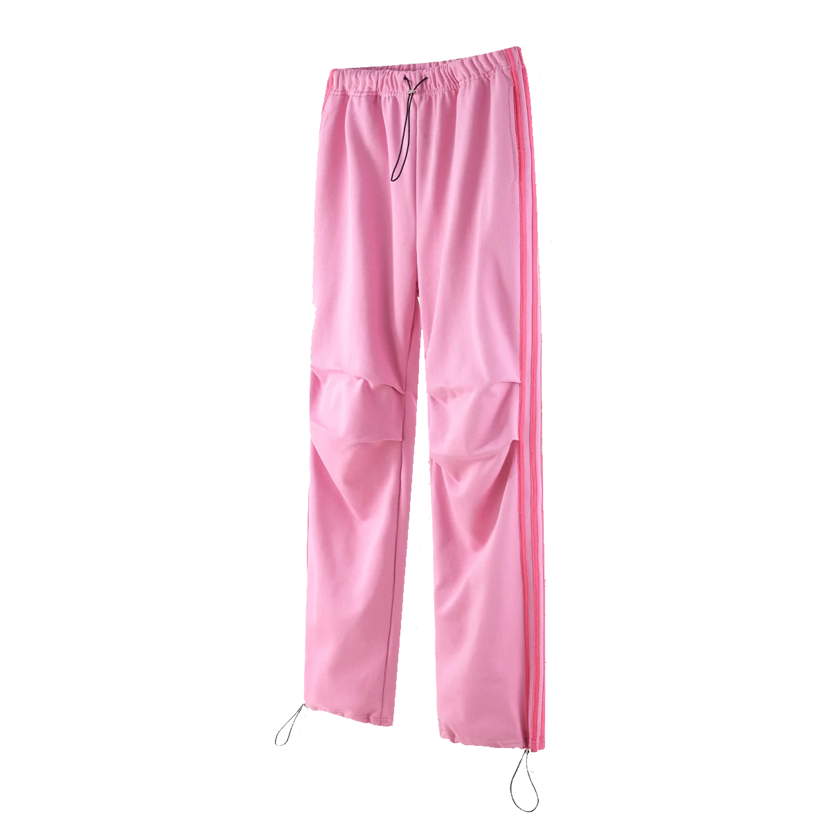 2025 Factory New Arrival Stripe Pants Elastic Leg Stacked Sweatpants 440 Gsm Side Stripes Straight Leg Sweatpants