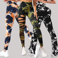 Hot Selling Tie Dye Women Scrunch Leggings Seamless Sport Mujer Push up Booty Pants Gym Fitness High Waist Workout Yoga Leggings