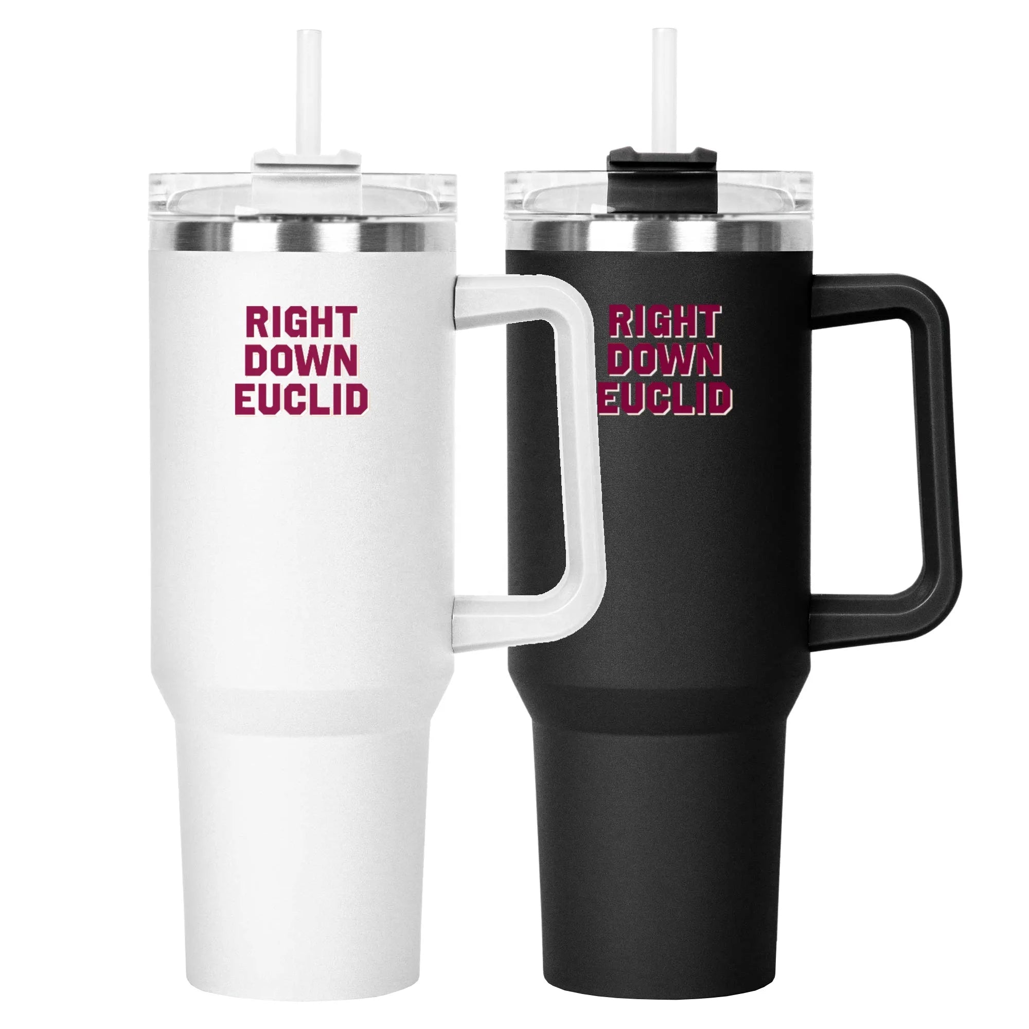 890ML Metal Mug Promotional Gifts Double Walled Mug MS029 Wholesale Vacuum Stainless Steel Carry Handle Straw Mug in Stock