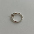 Light Luxury 925 Sterling Silver Minimalist Line Knot Rings for Women