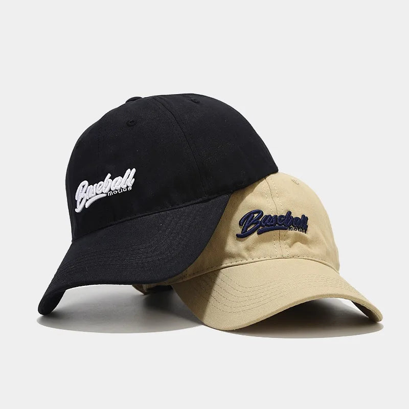 Custom Embroidery logo Solid Color logo Customized Blank Baseball Cap 3d Letter Embroidered Sunshade Hat Baseball Cap