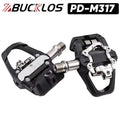 BUCKLOS ODM/OEM Dual-function Clipless Bicycle Pedals 9/16-inch Bicycle Lock Pedals PD-M317 Ultralight Bicycle Pedals.