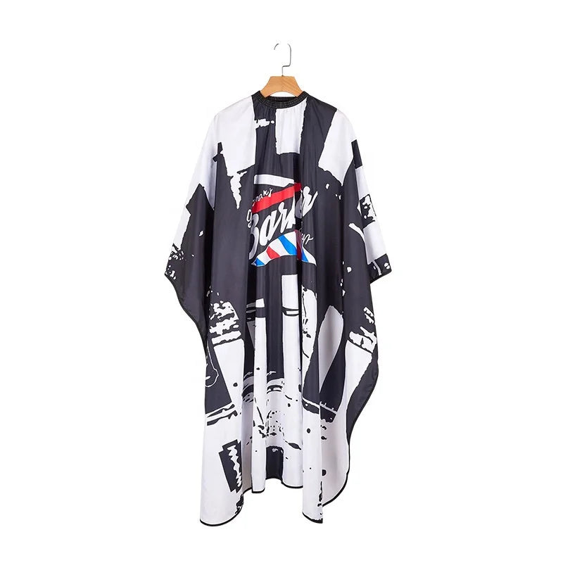 FYD Custom Logo Design Styling Waterproof Polyester Salon Hair Cutting Barber Shop Products Hairdressing Cape