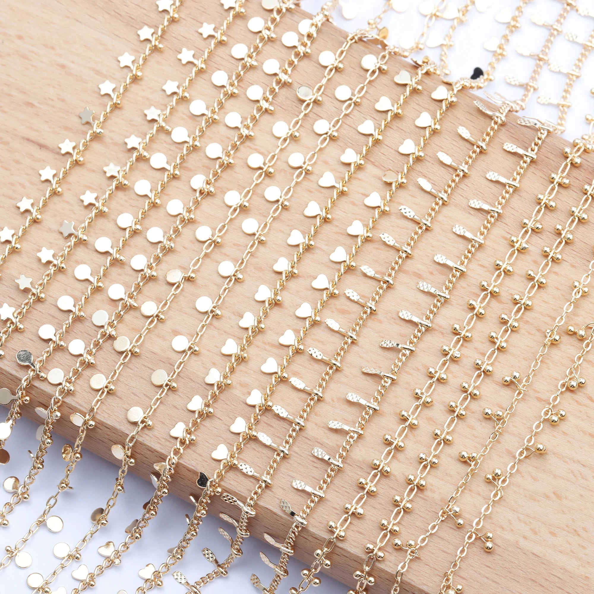 C114 1m/lot Trendy Link Chain Copper DIY Choker Necklace Charms  Metal Tassel for Jewelry Making & Anniversary Accessories