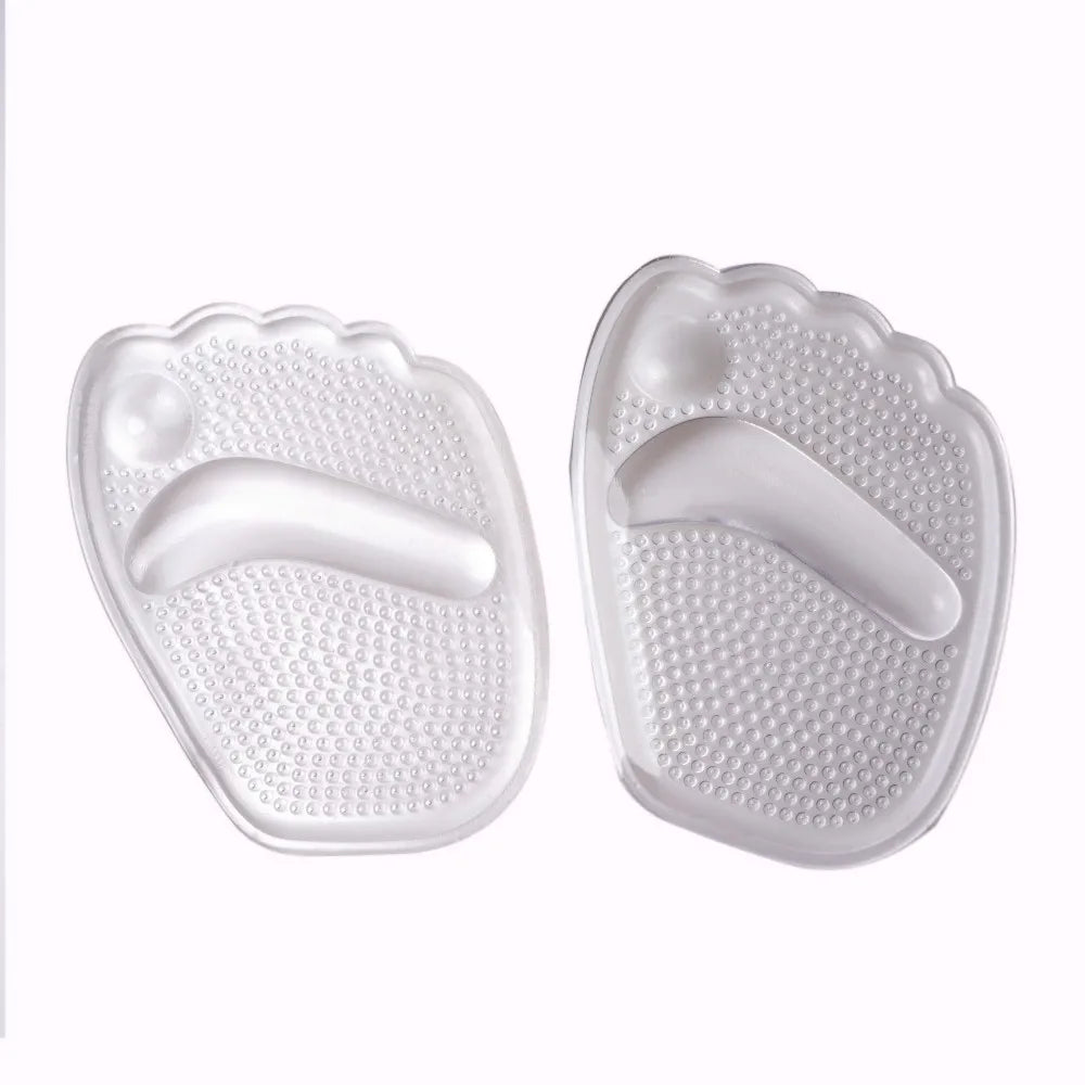 Silicone and Gel Forefoot Pads Non-Slip Metatarsal Cushion Pad for High Heels Ball of Foot Pain Relief