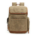 Vintage Large-Capacity Waterproof Custom Pattern Camera Backpack Multifunction Durable Wear-Resistant Canvas Portable Vintage