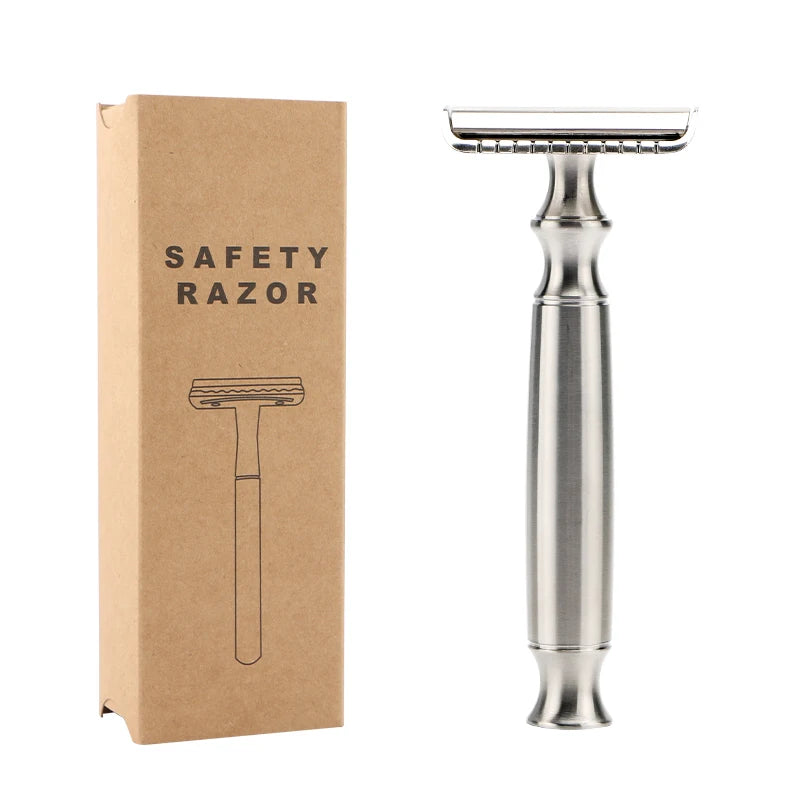 Stainless Steel Safety Razor Classical Eco Friendly Double Edge Razor Ready to Ship